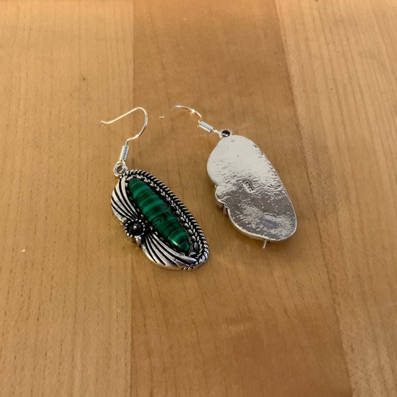 🆕Sterling Silver Emerald Green Earrings - Picture 5 of 5